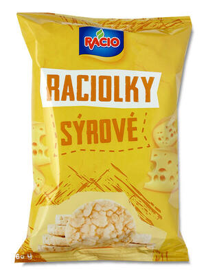 Raciolky – mini wheat cakes with cheese flavour